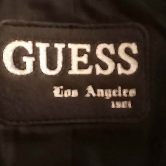 GUESS Los Angeles 1981 Winter Fall Matrix Goth 90's Y2K Size L Black Color HCS - Picture 14 of 15
